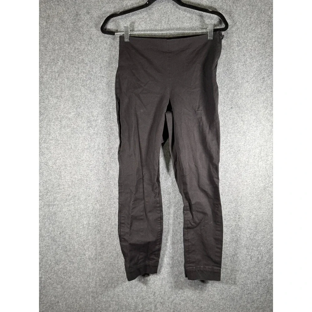 Everlane Black Side Zip‎ Work Pant Slim Tapered High Rise Stretch Size 6
